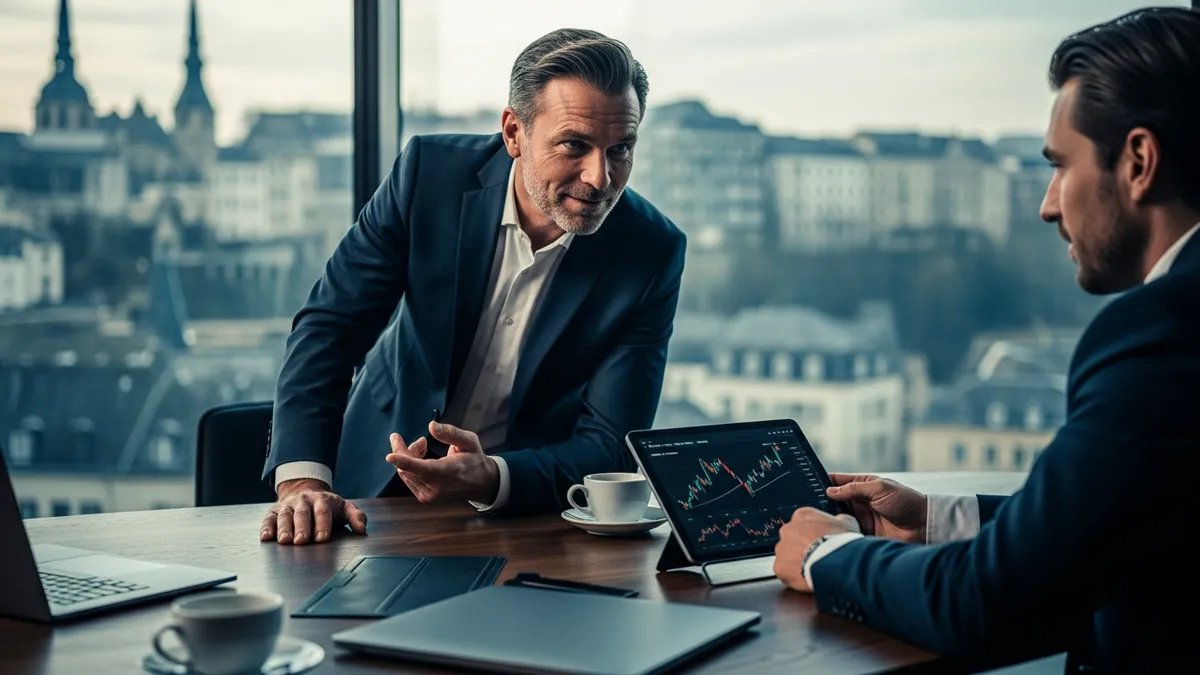 Crypto Arbitrage au Luxembourg: Votre Guide du Profit 2026 - Luxembourg financial advisor discussing crypto arbitrage - Luxembourg
