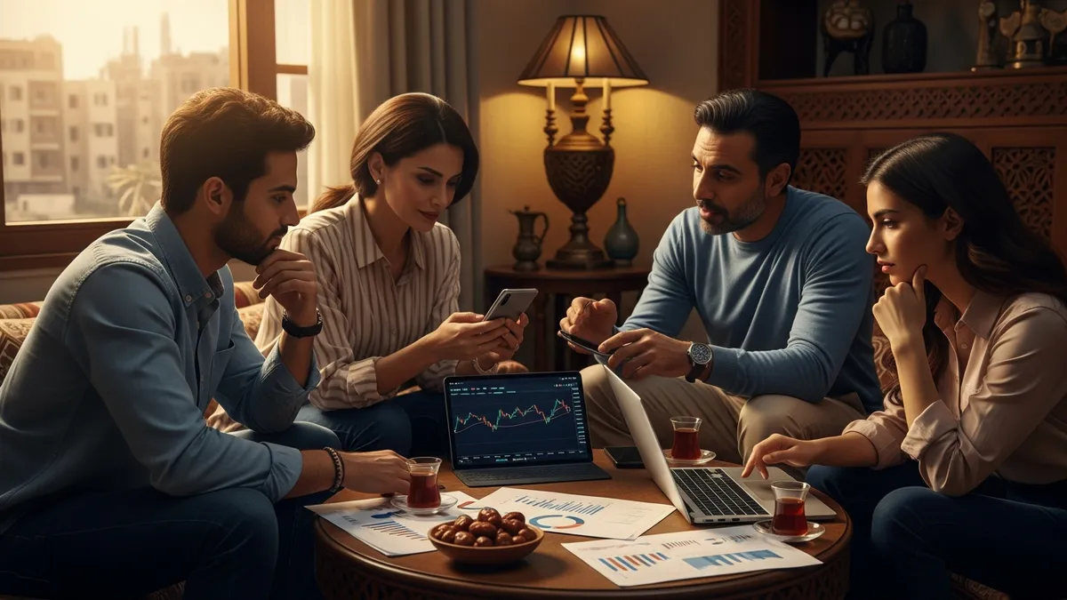 Crypto Exchange in Egypt 2026: Navigating the Future - Egyptian family discussing cryptocurrency investment - Egypt