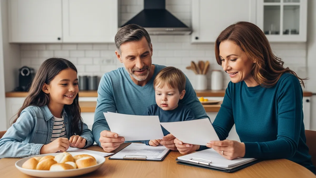 Crypto Tax Audit Canada: Are You Ready for 2026? - Canadian family reviewing crypto tax documents at their kitchen table. - Canada