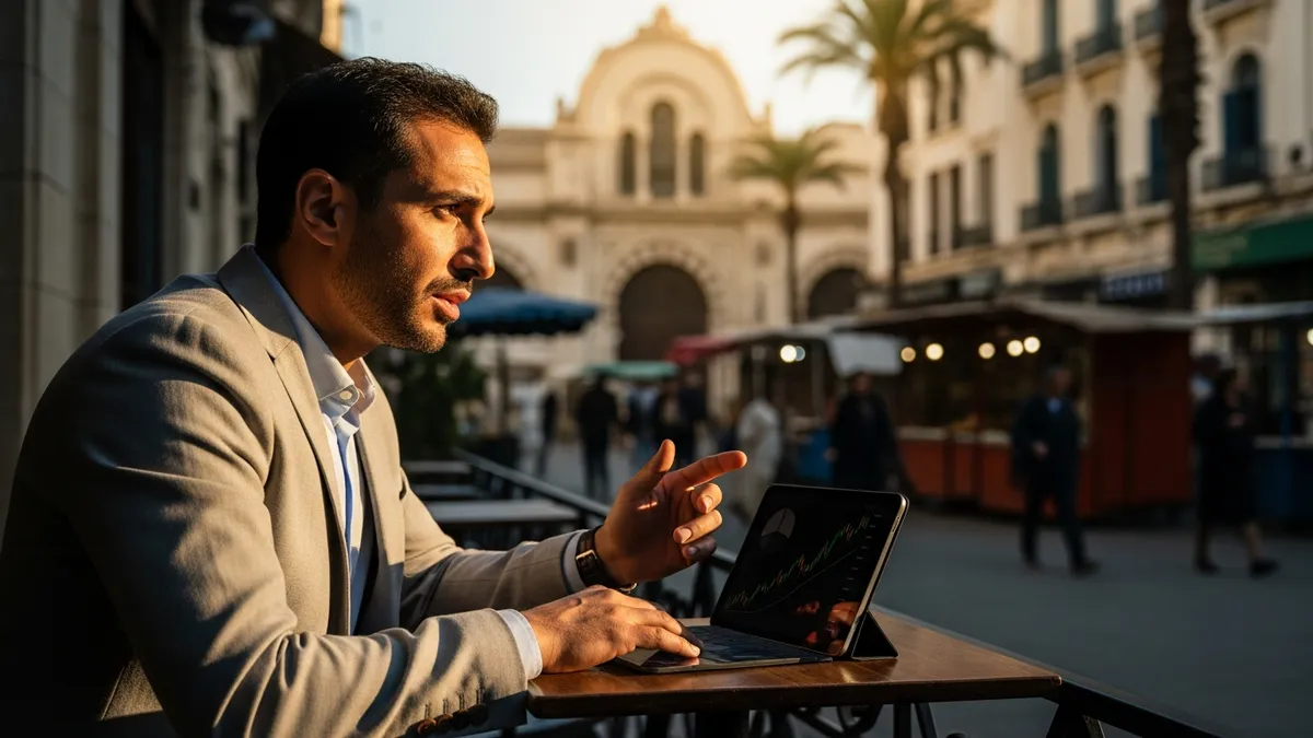 Crypto Tax Audit in Algeria 2026: What You Need to Know! - Bitcoin trader in Algiers discussing tax implications - Algeria