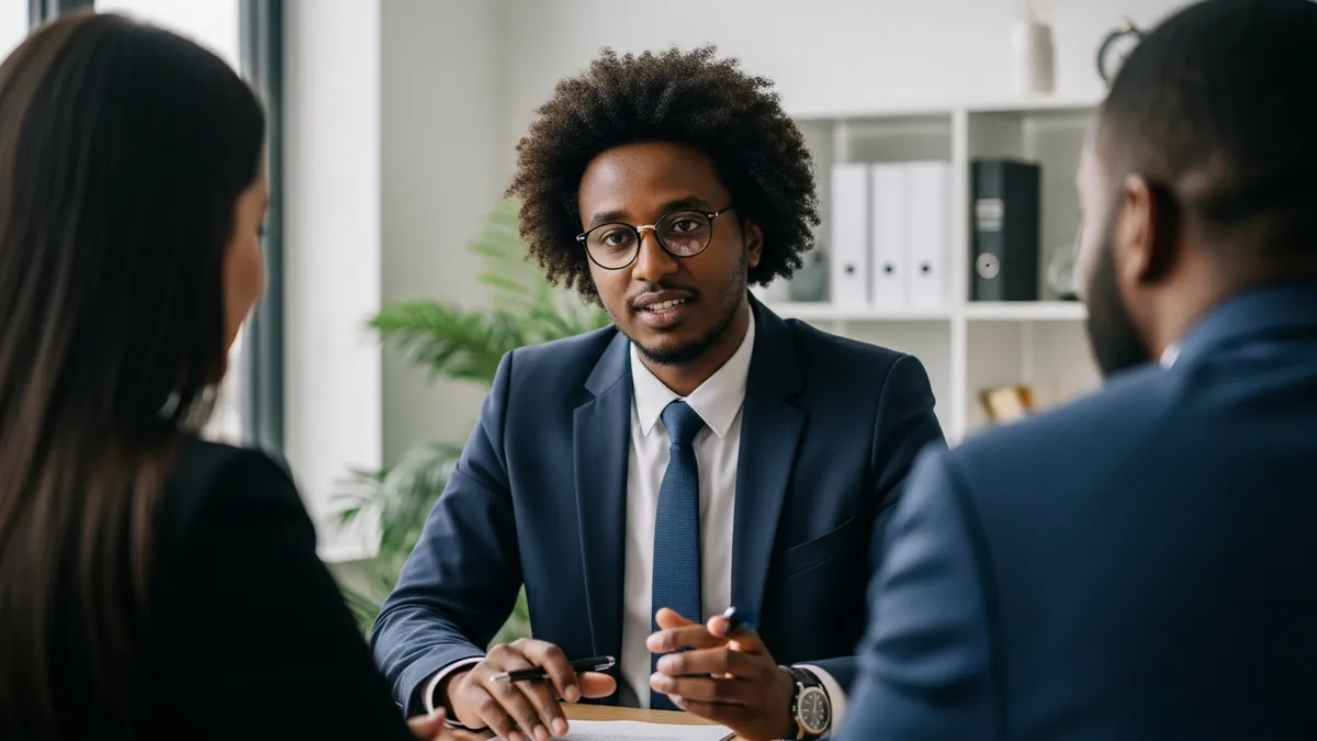 Crypto Tax Audit in Ethiopia: What You Need to Know for 2026 - An Ethiopian tax advisor meeting with a client about crypto taxes - Ethiopia