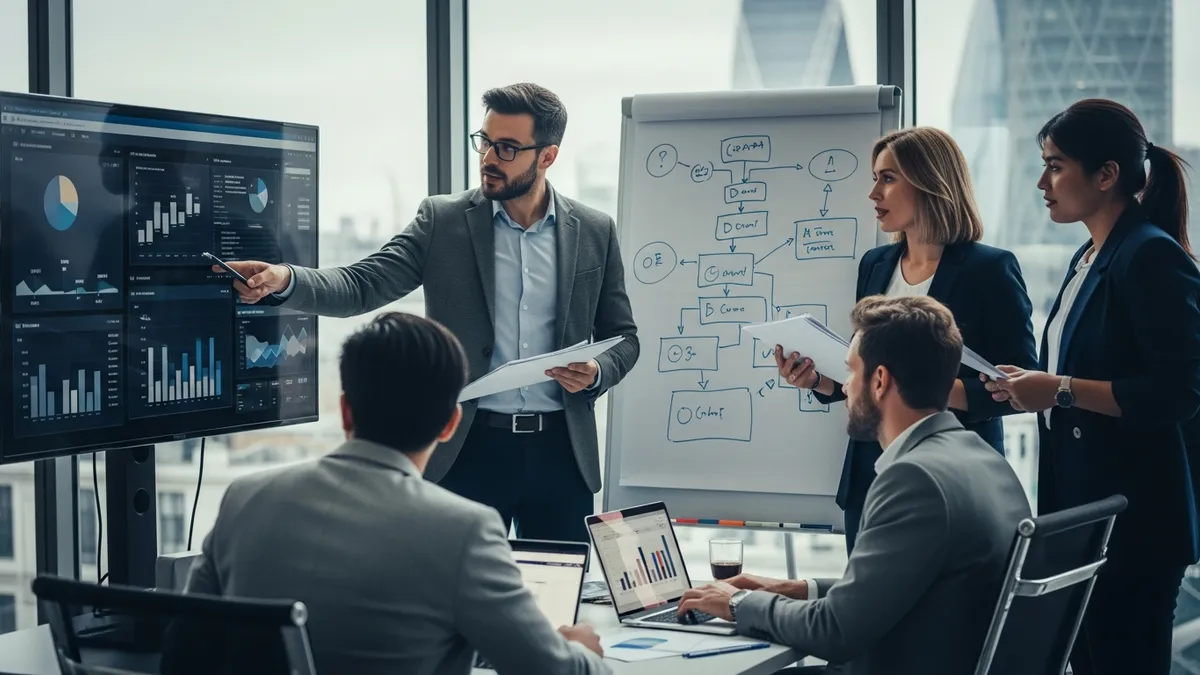 Launch Your UK Crypto Exchange in 2026: The Ultimate White Label Guide - A digital marketing team in London collaborating on a campaign for a crypto exchange. - United Kingdom