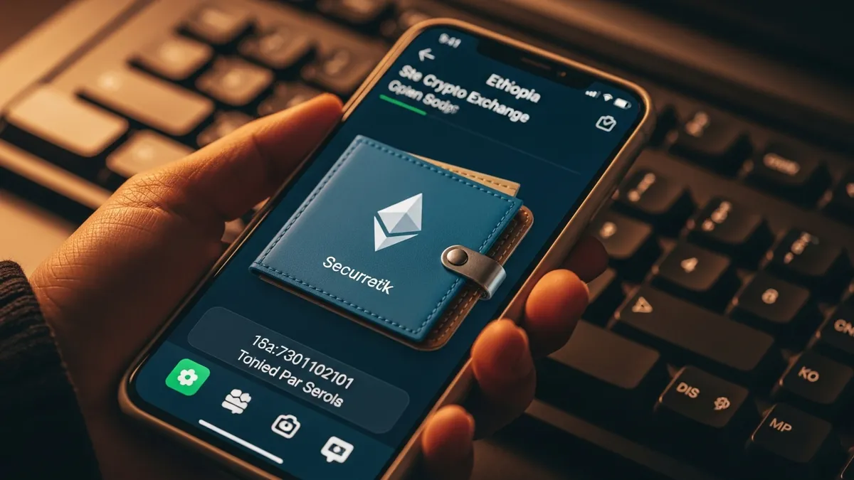 Start a Crypto Exchange in Ethiopia 2026: Challenges & Scaling Secrets - Secure cryptocurrency wallet on a smartphone in Ethiopia - Ethiopia